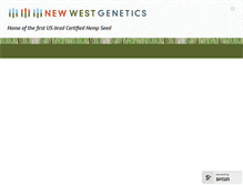 Tablet Screenshot of newwestgenetics.com
